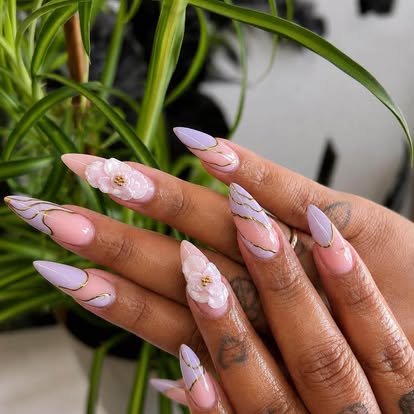 Marble nail art